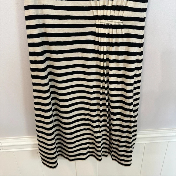 Ann Taylor Loft Women’s Sleeveless Black & Off White Stripe Dress Size M GUC - Picture 3 of 8